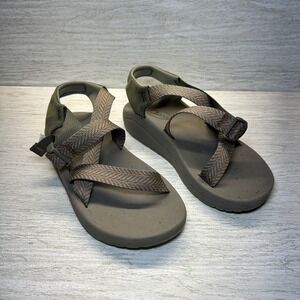 Chaco Z/1 Classic Mens Sandals Size M11 Khaki‎ Orange Herringbone Sport Outdoor